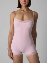 Lace Patchwork Fitness Bodysuit