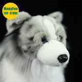 Border Collie High Fidelity Anime Cute Plushie Sheep Dog Plush Toys Lifelike Animals Simulation Stuffed Doll Kawai Toy Gifts