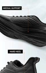 QIAODAN YUYI 4 Winter Running Shoes Men's Sports Shoes Waterproof Absorbing Lightweight Black Fleece Sneakers QXB023244007B