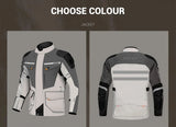 LYSCHY Motorcycle Jacket Pants Suit Cold-proof Waterproof Winter Men Motorbike Riding Moto Jacket Protective Gear Armor Clothing