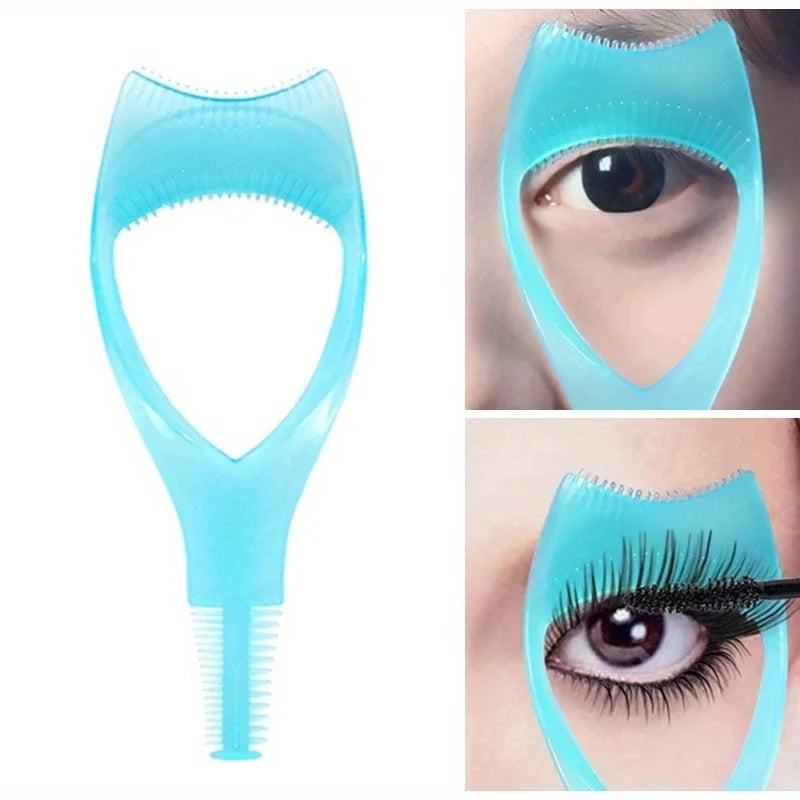 3-in-1 Mascara Guard & Eyelash Shield: Pro Eyeliner & Eyebrow Stencil Kit (USA Made)
