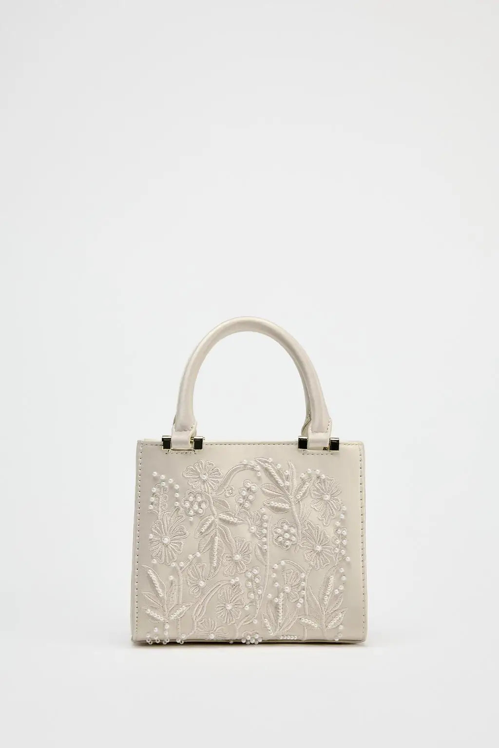 Floral Pearl Mini Duffel Bag