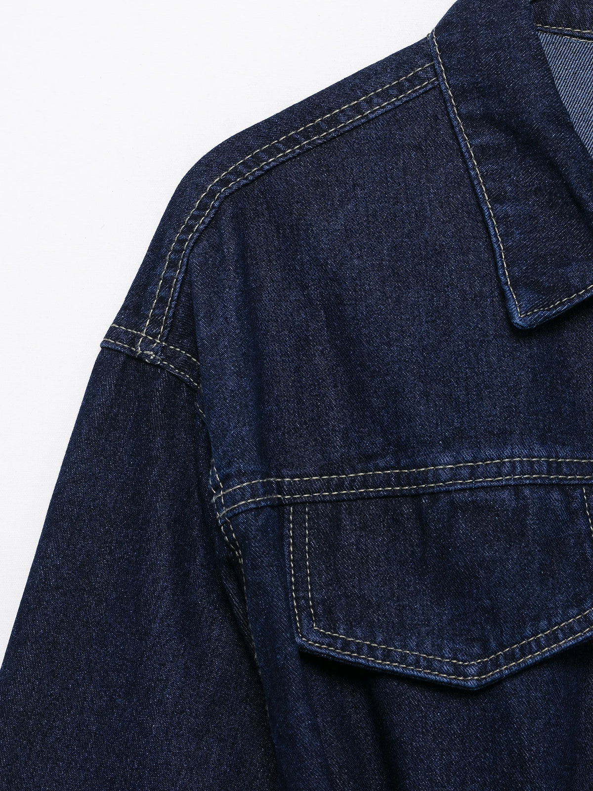 Vintage Denim Jacket with Waist Sash – High Street USA-Made Outerwear