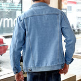 Men’s Premium USA-Made Denim Jacket - Classic Spring/Autumn Streetwear Outerwear