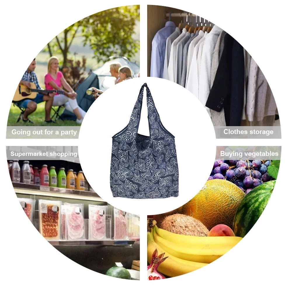 Foldable Reusable Shopping Bag – Eco-Friendly Tote