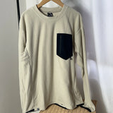 Original Men's Sporty Casual Hoodie Polyester Fiber Youth Trend Autumn Warm round Neck Chest Pocket No Button Men's Sweatshirt