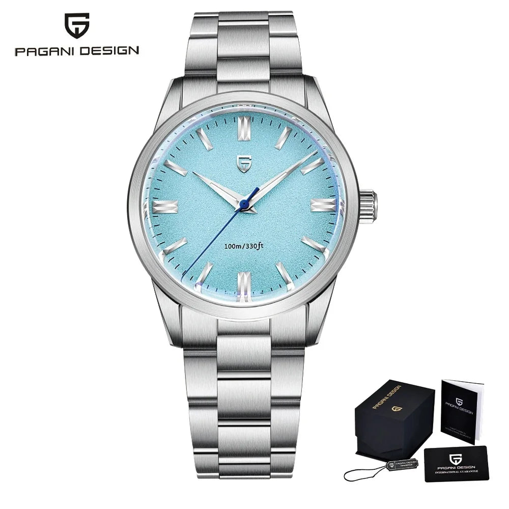 PAGANI DESIGN 2026 New Men's Quartz Watches VH31 38mm Stainless Steel AR Coating Sapphire Business Sports Watches Watch for Men