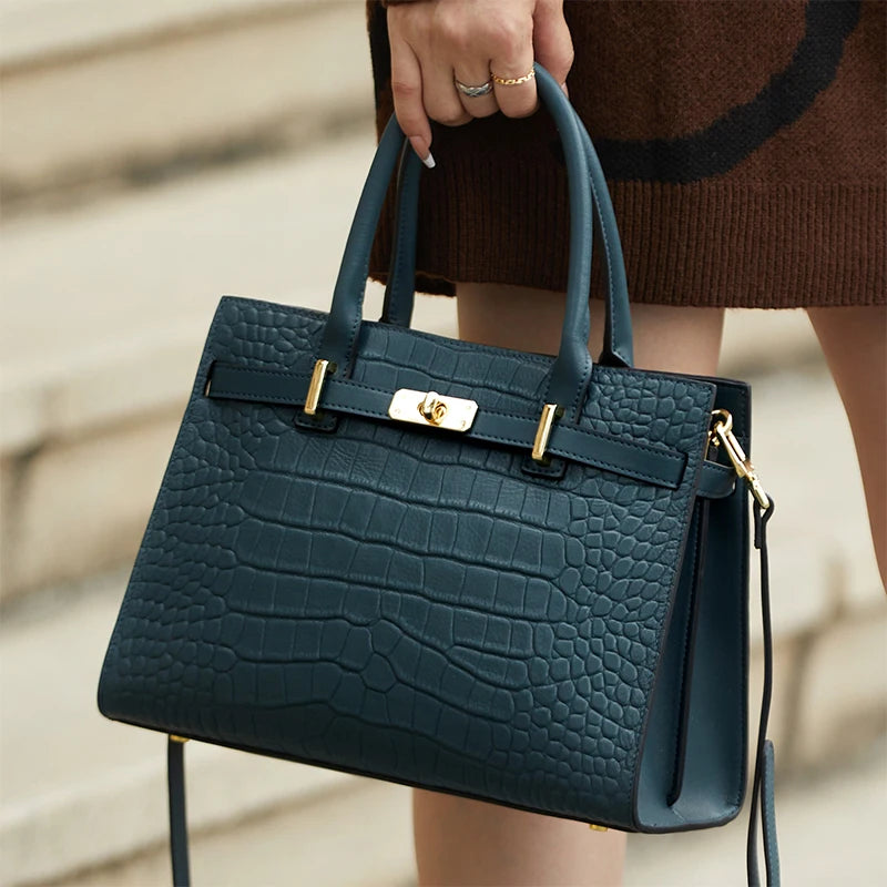 Hot ZOOLER Fashion Woman Bag Full Genuine Leather Shoulder Bags for Businesswomen Real Cow Handbags Purses Bolsa Feminina #wg383