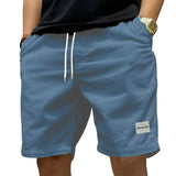 Men's Cotton Cargo Shorts with Elastic Waist