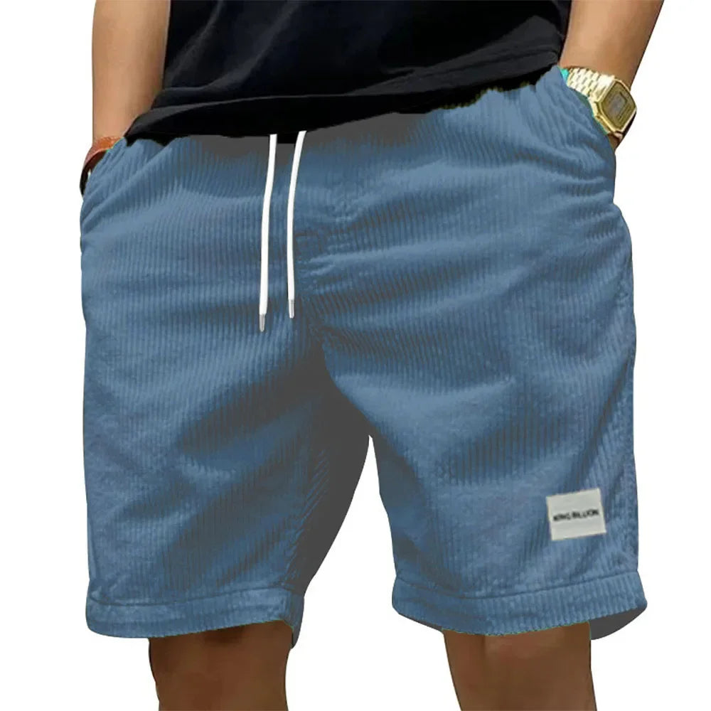 Men's Cotton Cargo Shorts with Elastic Waist