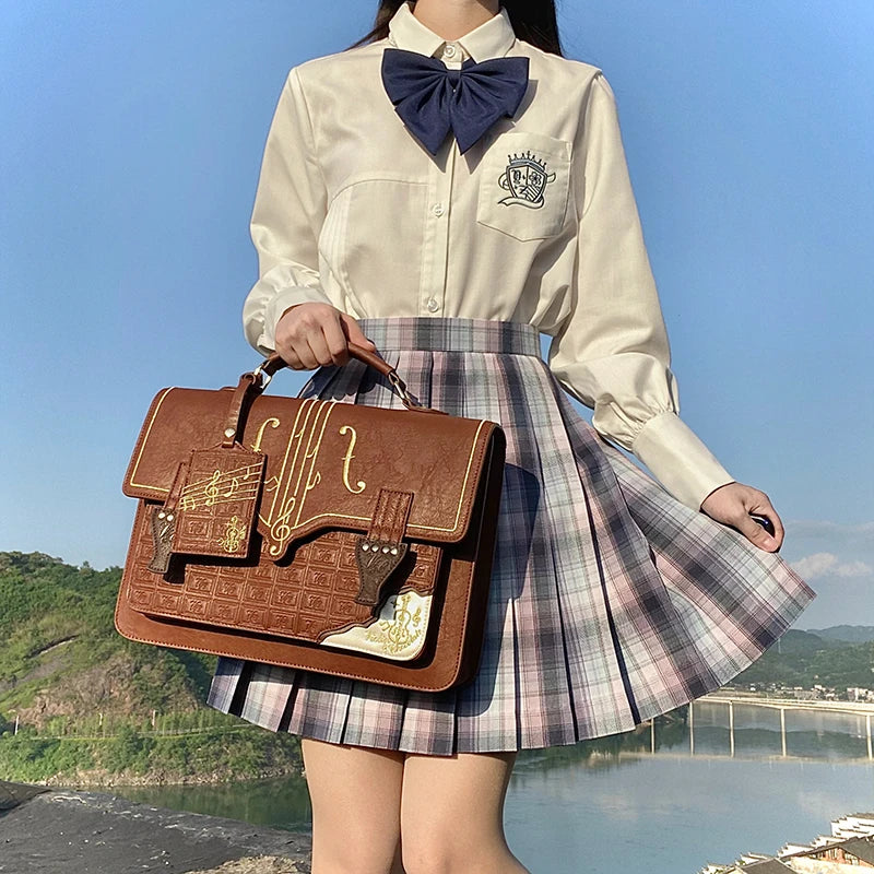 JIAERDI Harajuku Kawaii Handbag Women Harajuku Lolita Briefcase Backpack Jk Student Bag Japanese Shoulder Messenger Bags Y2k