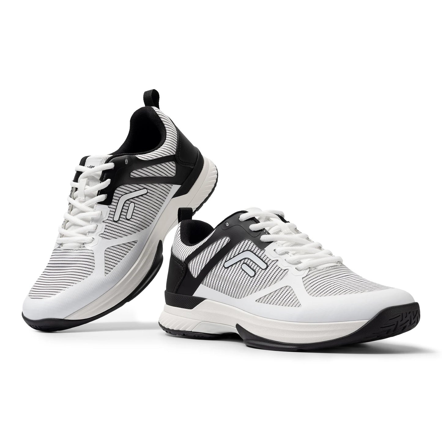FitVille Men's Wide Pickleball Shoes Tennis Shoes Full Court Tennis Sneakers with Arch Support Lightweight Non-slip Sports Shoe