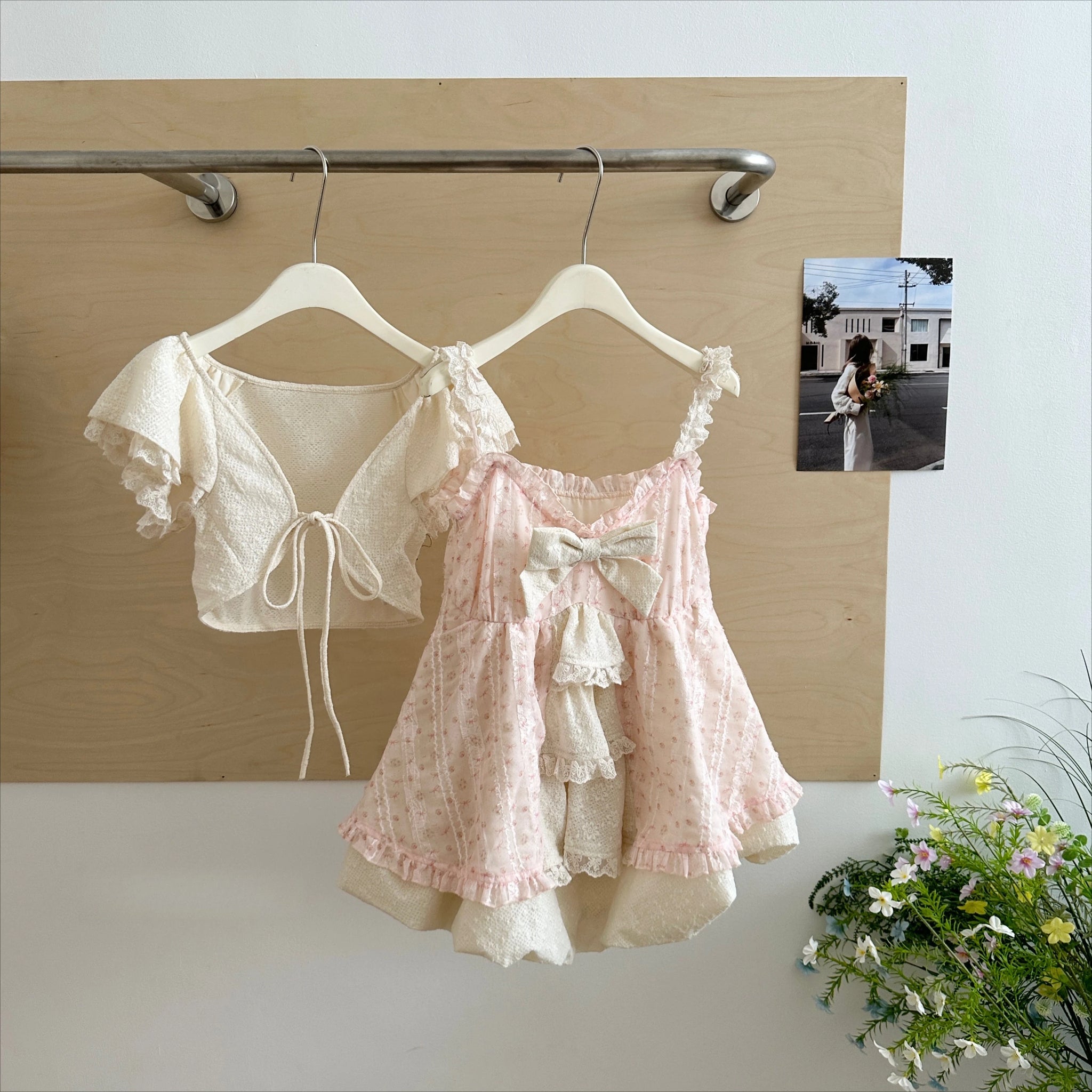 Japanese Pink Sweet Kawaii Lolita Elegant 2 Piece Sets Women Preppy Style Design Mini Skirt Suit Female Princess Chic Outfits