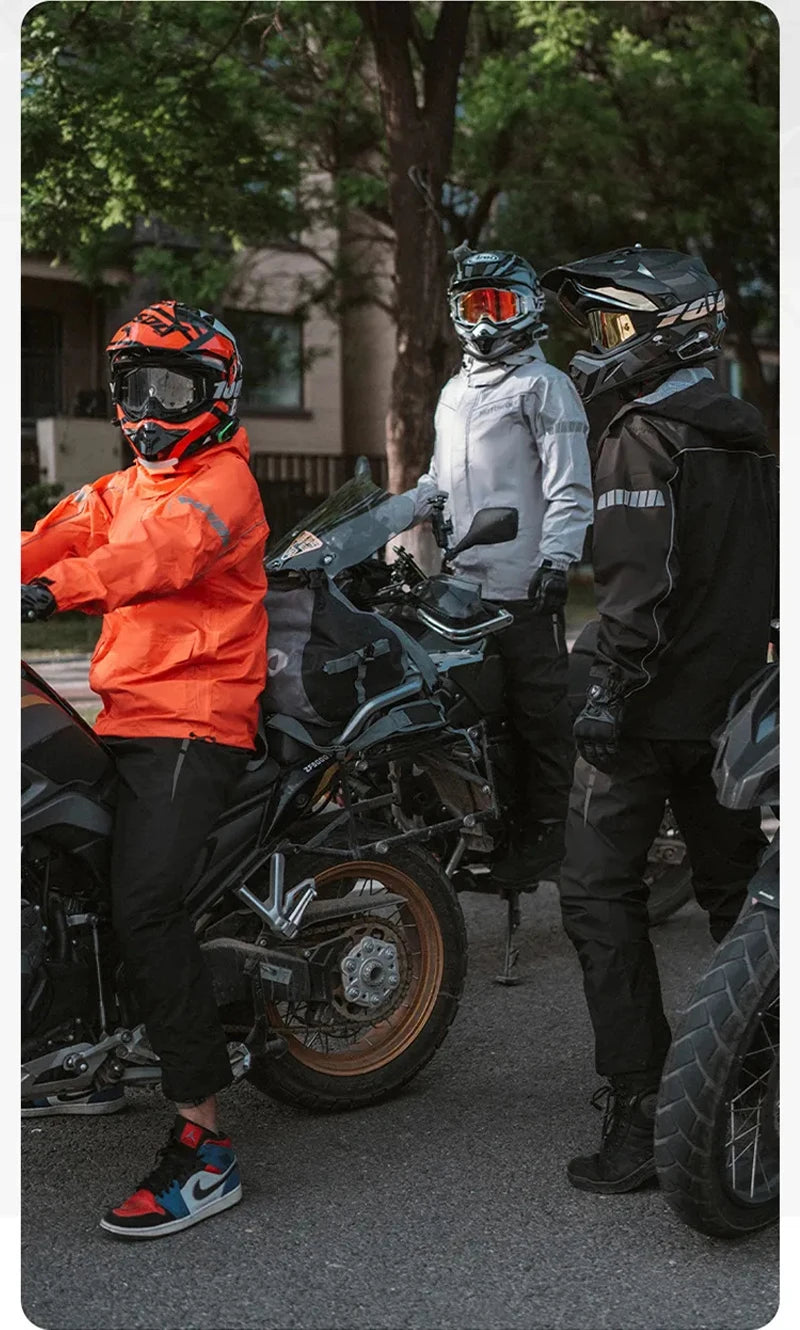 Waterproof Motorcycle Rain Suit – Jacket & Pants Set