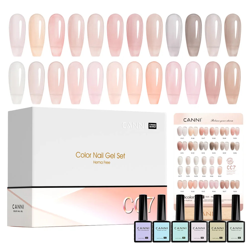 CANNI 30pcs Gel Polish Kit – HEMA & TPO Free CC Collection