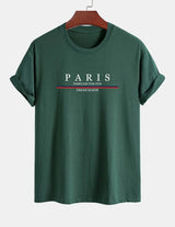 Paris Print Relaxed Fit Pullover – Premium Cotton Casual O-Neck Hoodie