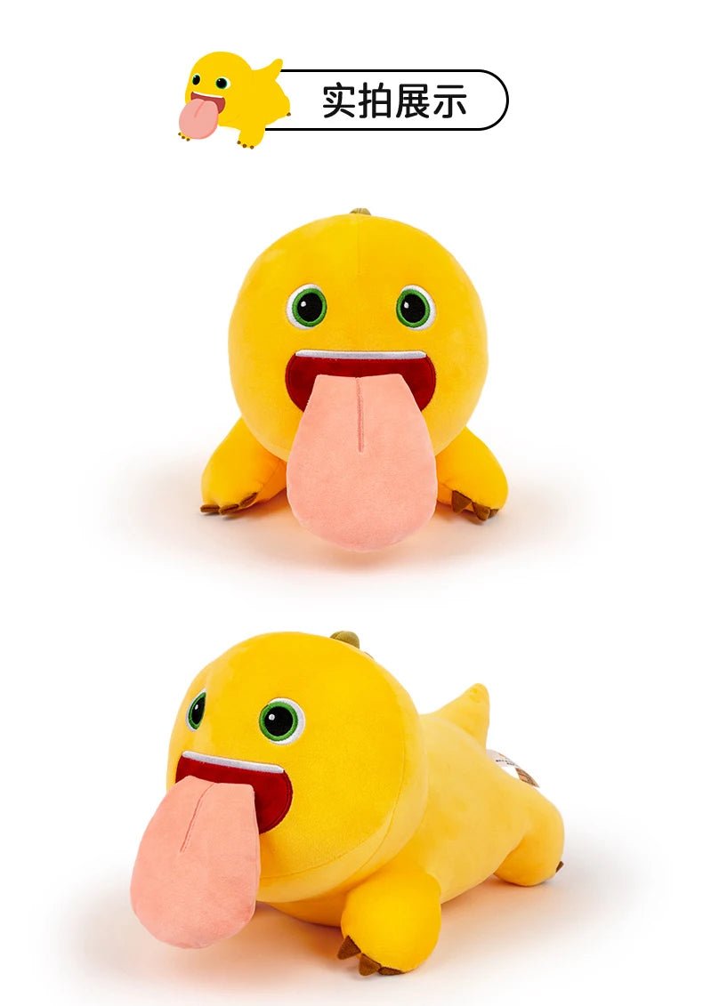 Kawaii Tongue Nailong Plush Toys Smile Kiss Dinosaur Silly Cute Stuffed Anime Cartoon Pillow Room Decor For Kids Birthday Gift