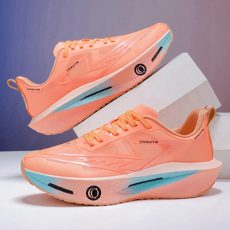 Men Running Shoes Carbon Board Marathon Athletic Nonskid Sneakers Speciality Sports Breathable Lightweight Women's Comfortable