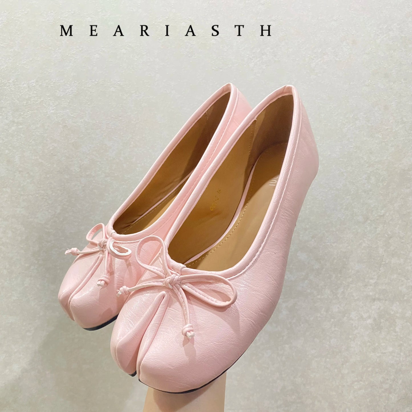 Women's Split-Toe Bow Loafers | Elegant Flat Pumps