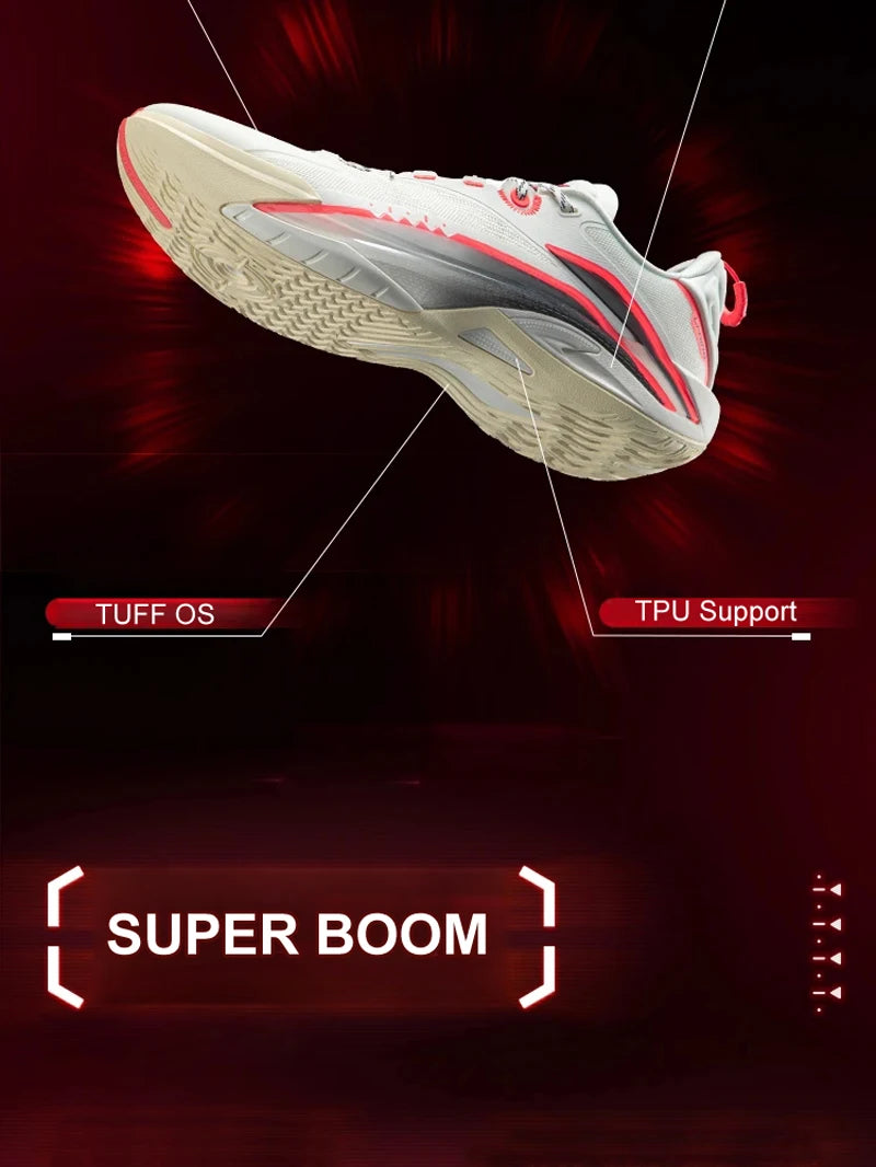 Li-Ning Men's BADFIVE SNIPER I SUPER On Door Basketball Shoes BOOM Cushion Wearable LiNing Stable Support Sports Sneaker ABFV005