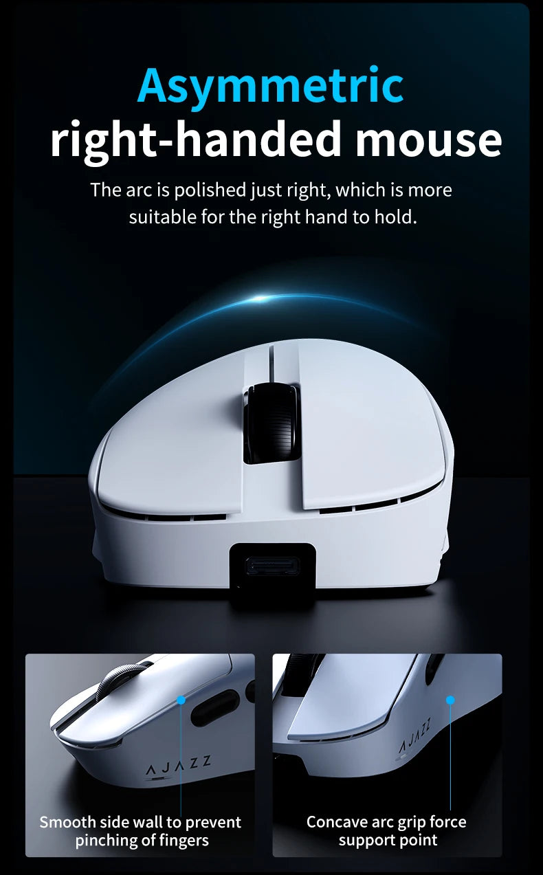 AJAZZ AJ179 V2 MAX Wireless Gaming E-Sport 1K Polling Rate Lightweight Design Ergonomic PAW3311 Sensor