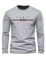 Paris Print Relaxed Fit Pullover – Premium Cotton Casual O-Neck Hoodie