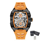 Luxury Automatic Skeleton Watch – Waterproof Silicone Sport Wristwatch