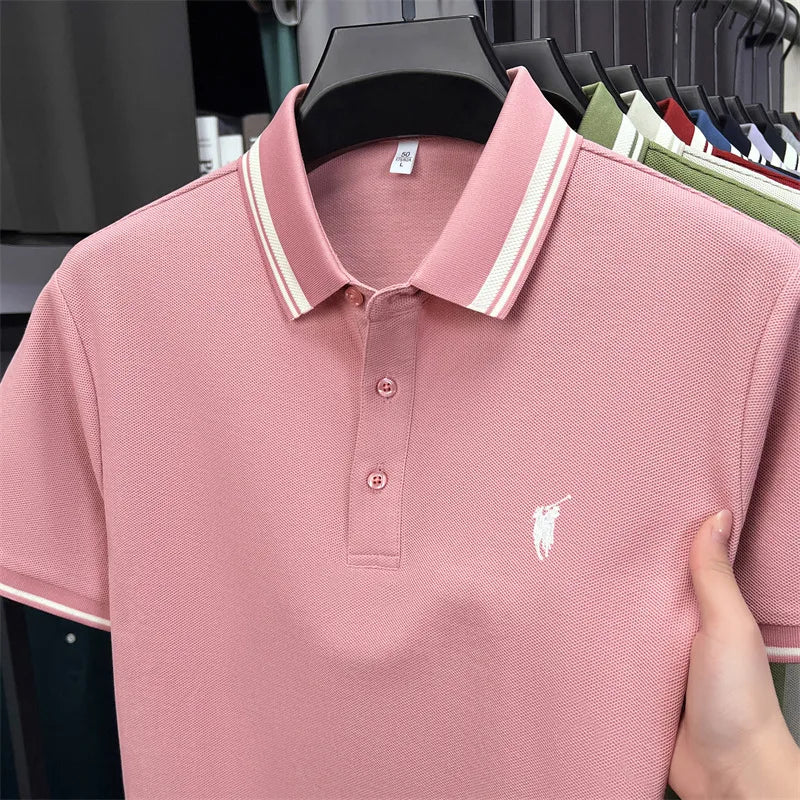Men's Premium Cotton Polo Shirt | Embroidered Classic Fit