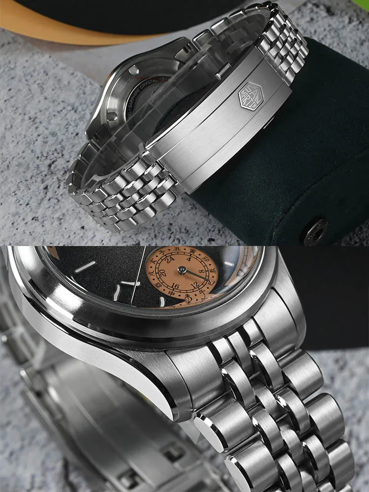 San Martin SN0144 39mm Power Reserve Automatic Watch