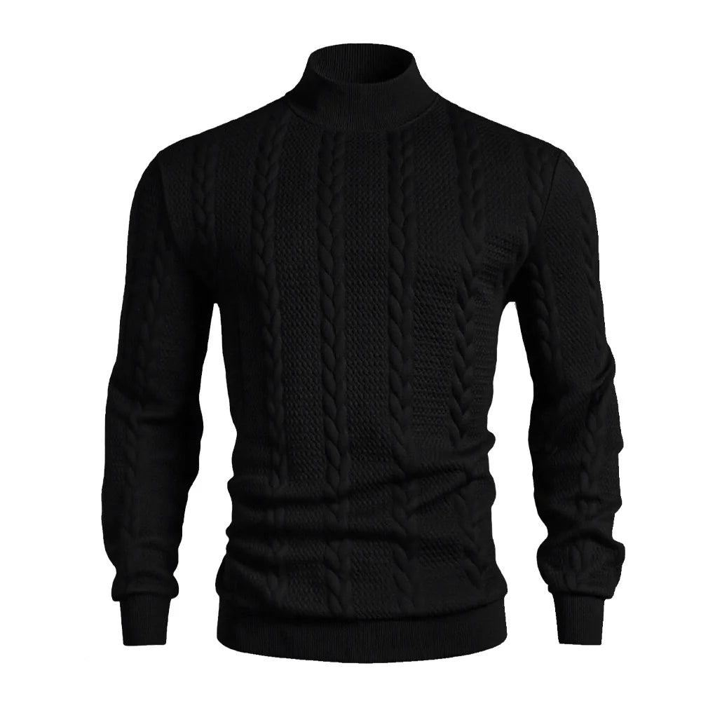 Men's Turtleneck Knit Sweater