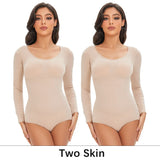 Seamless Tummy Control Long Sleeve Body Shaper