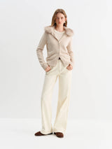 FSLE Straight High Waist Jeans for Women Winter Solid Simple All-match 2025 New Long and Short Versatile Pants Korean Style