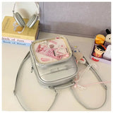 New Women Fashion Casual Backpack Preppy Style One Shoulder Crossbody Handbag Original Niche Design Girl Ulzzang Ita Bag