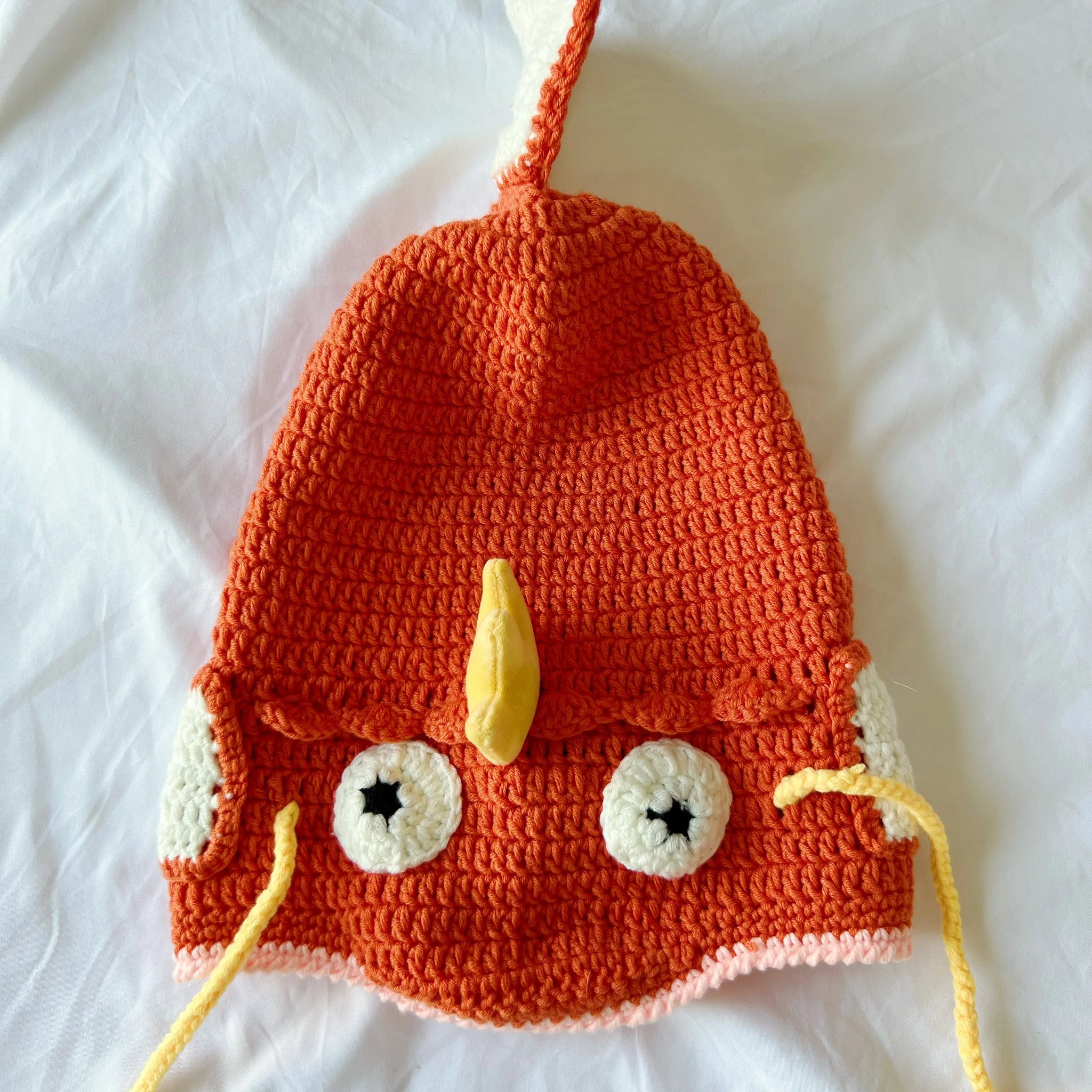 Handmade Crochet Fish Head Beanie – Unisex Knit Hat