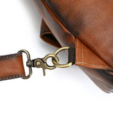 Single Shoulder Bagpack Genuine Leather Chest Bag Outdoor Riding Bag Chest Packs For Biker Men Male Sling Bags Cow Leather