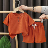 Baby Boys’ Waffle Knit 2-Piece Set
