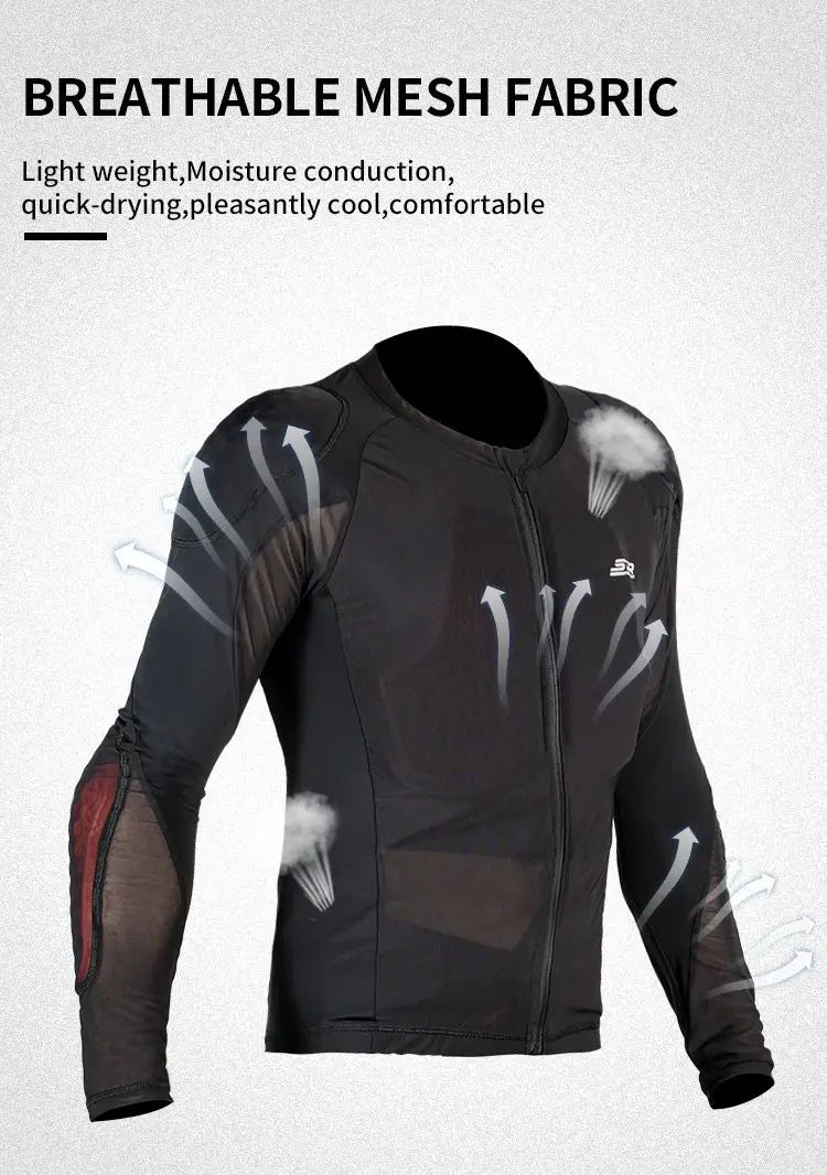 Summer Men Motorcycle Soft Armor Jacket CE Level 2 Moto Body Armor Clothing Male Motocross Protection Riding Protective Gear