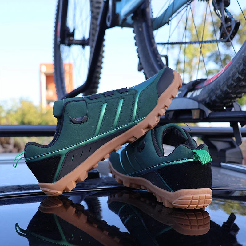 QQ-TB181 Cycling Shoes for Men, MTB Shoes, High Quality, Hiking, Gravel, Road Bicycle Sneakers for Men, Tennis Shoes, Size 39-50