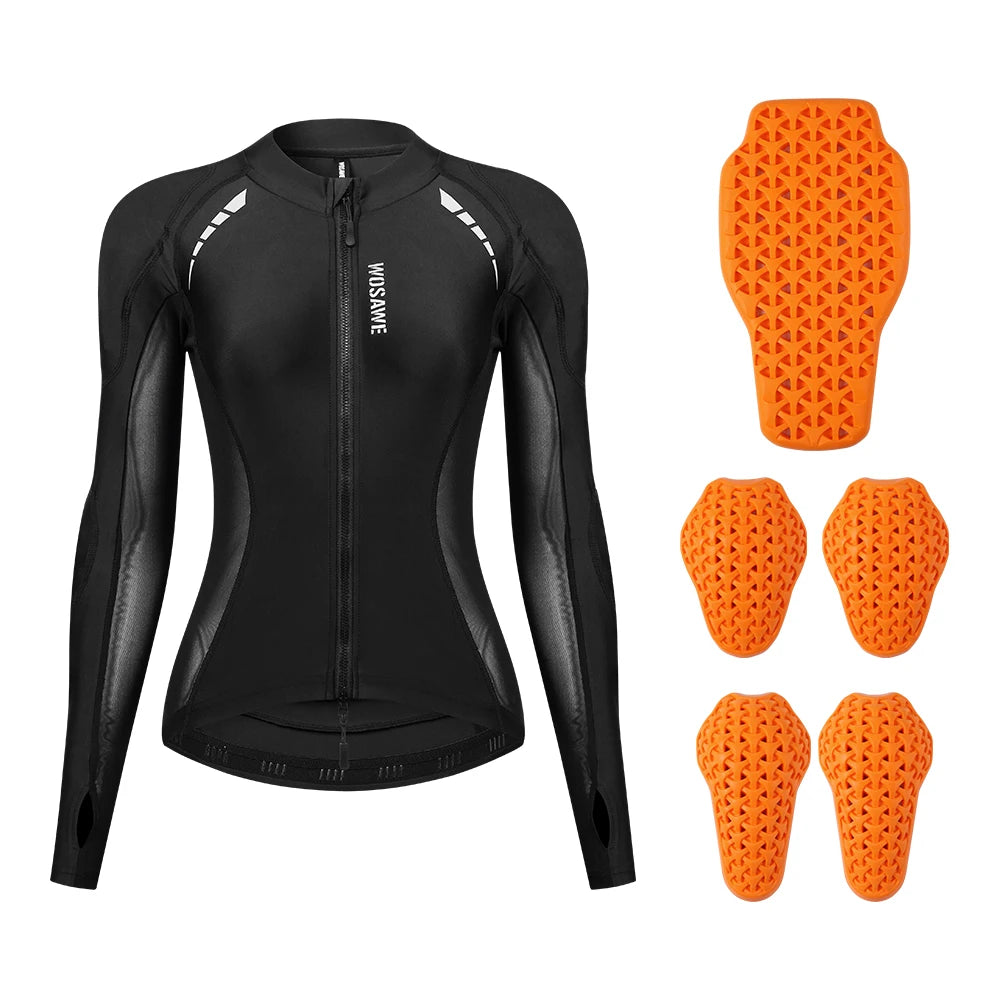 WOSAWE Women Motorcycle Jacket Downhill Motocross Motorbike Reflective Summer Biker Riding Clothing Apparel