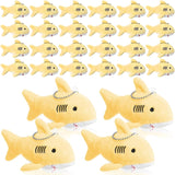 12-48Pcs Shark Plush Keychain Mini Stuffed Animal 3.94" Shark Party Favors Bulk Soft Tiny Shark Keychain Shark Backpack Keychain