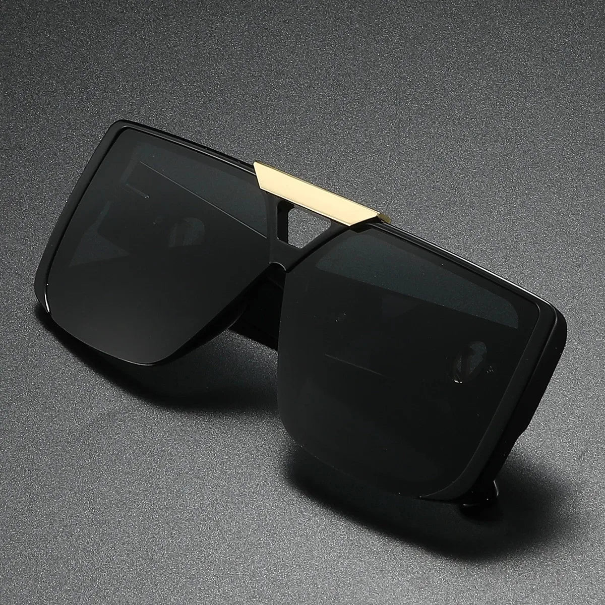 Classic Retro Square Frame Sunglasses for Men