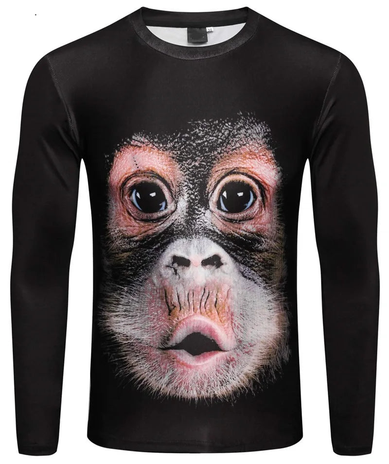 Dapper Gentleman Graphic Long Sleeve Tee