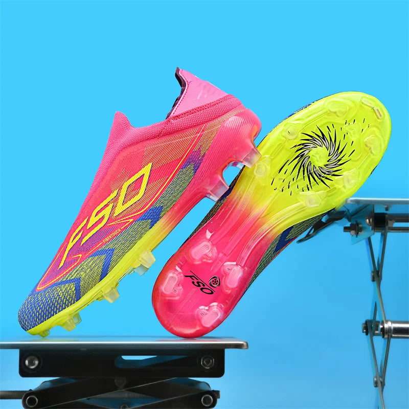 Men's Soccer Cleats with Lace-Up Fit
