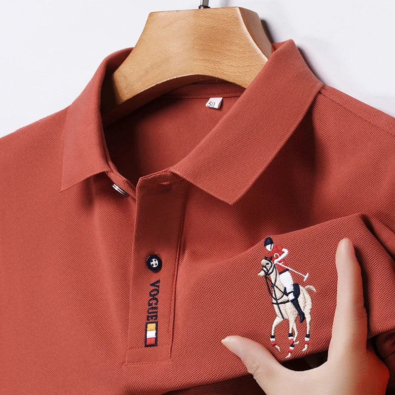 Men's Embroidered Polo Shirt – Casual Summer Style
