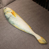 New Simulation Large Yellow Croaker Plush Toys Lifelike Fish Dolls Stuffed Soft Throw Pillow Sleeping Cushion Decor Gift