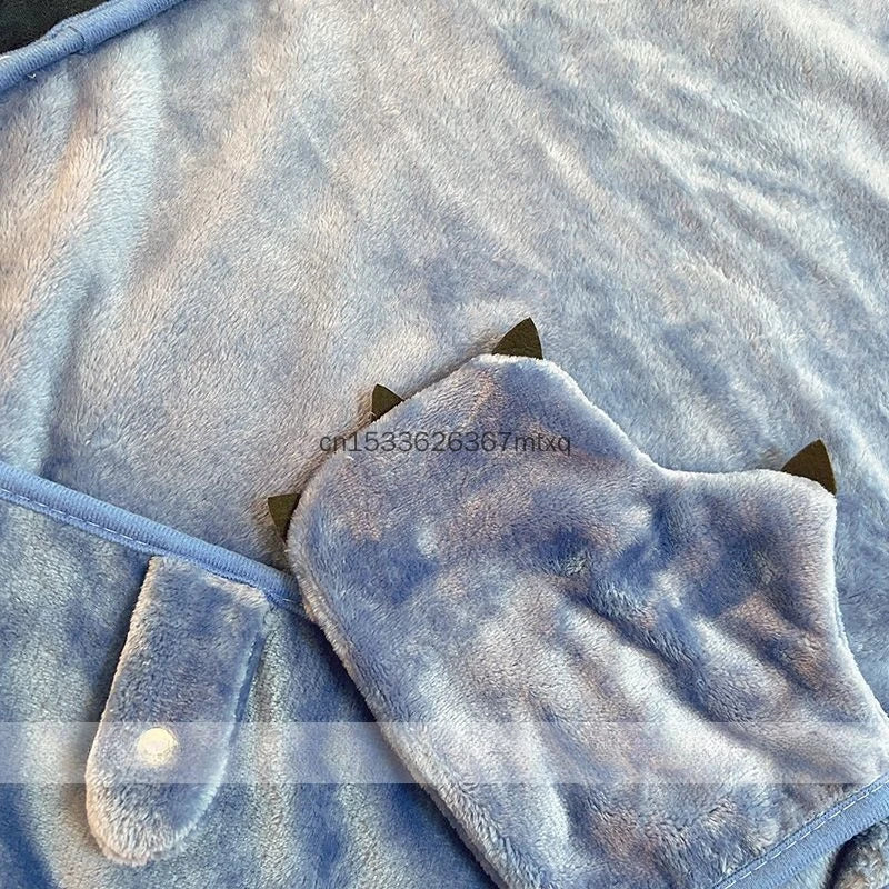 Stitch Hooded Cartoon Blanket