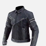 High-Performance Breathable Denim Racing Jacket