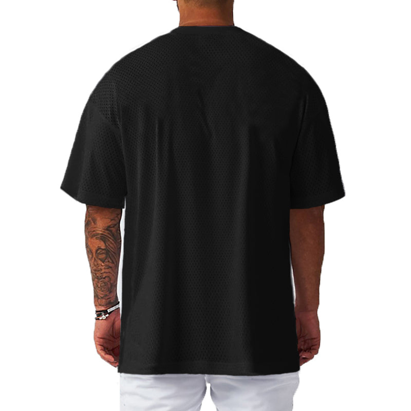 Men’s Quick-Dry Oversized Mesh Sport Tee