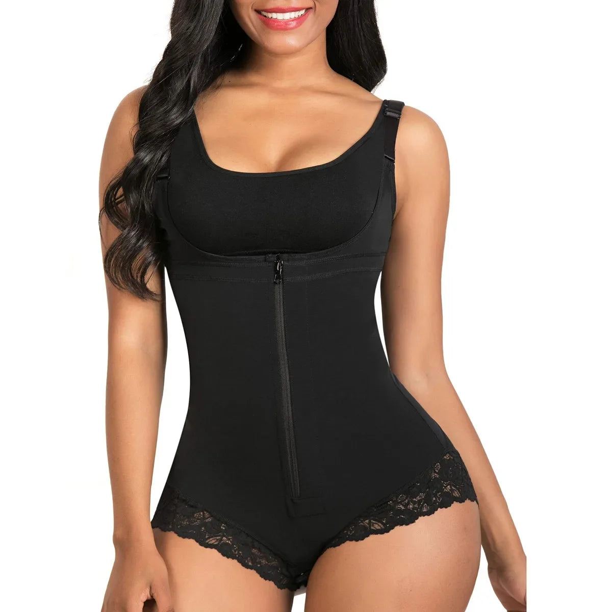 USA-Made Colombian Body Shaper | Lace Tummy Control Bodysuit & Waist Traine