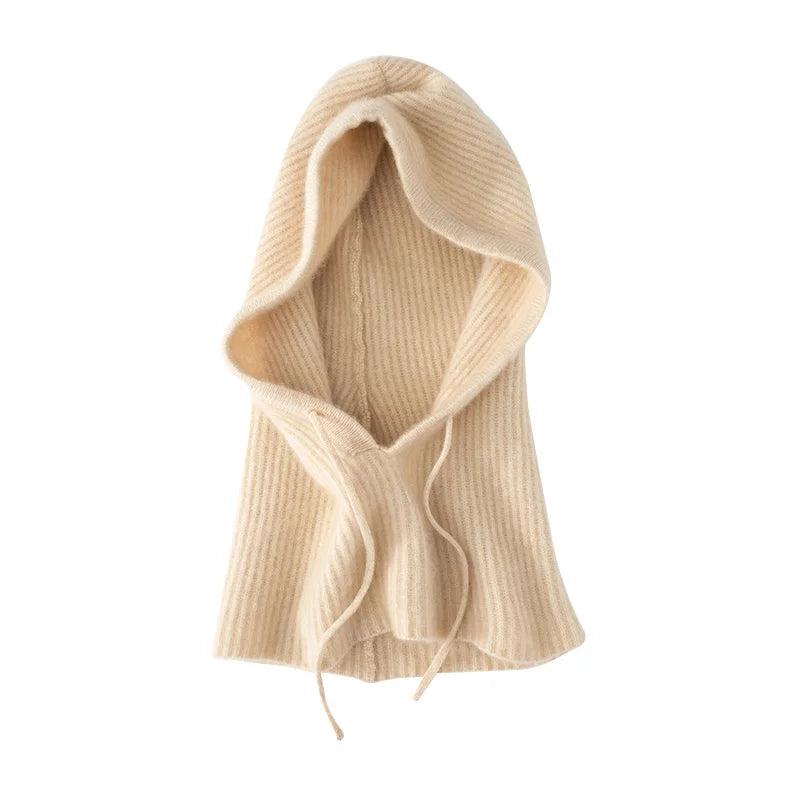 Women's Pure Cashmere Knit Beanie & Scarf Hat